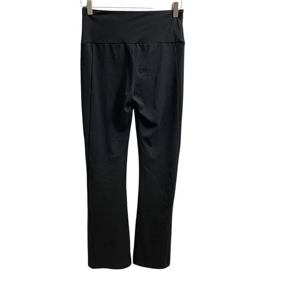 BETABRAND BLACK PONTE FLARE STRETCHY COMFY PANTS WORKWEAR/ YOGA SZ Small Petite - Picture 2 of 5